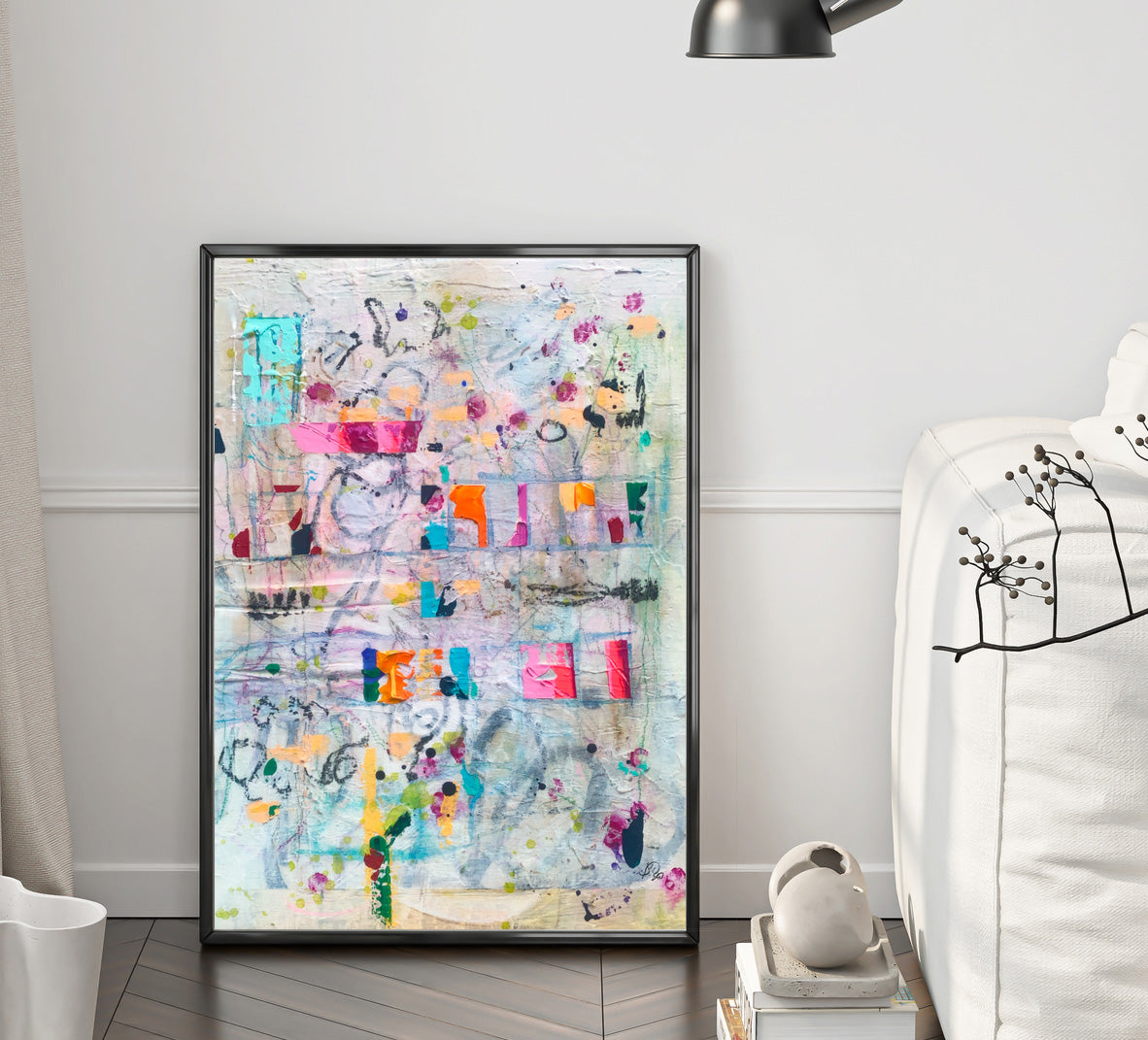 MEMOIR OF A MARBLE|Framed Stretched Canvas