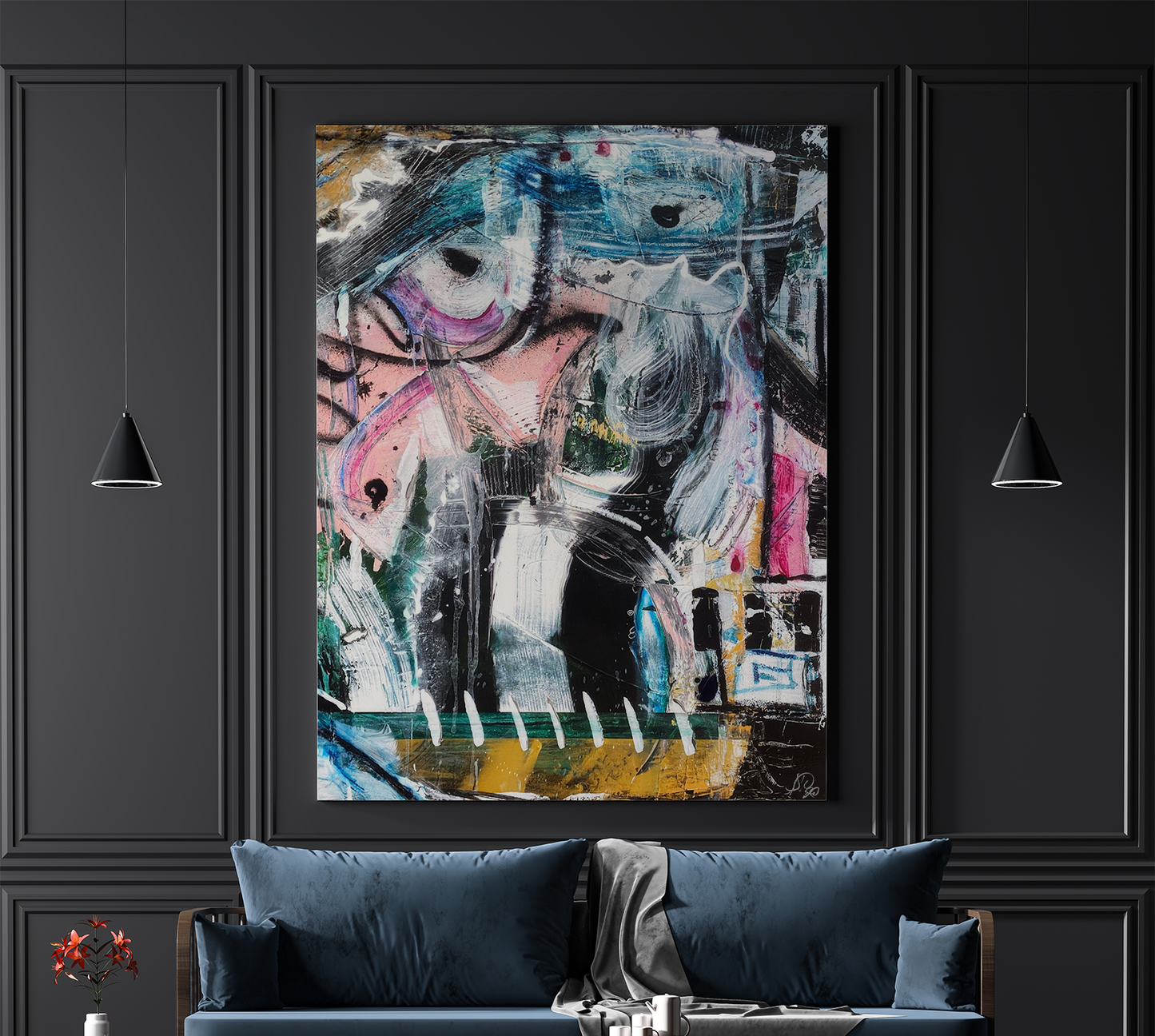 Could BE Blue|Premium Framed Abstract Print