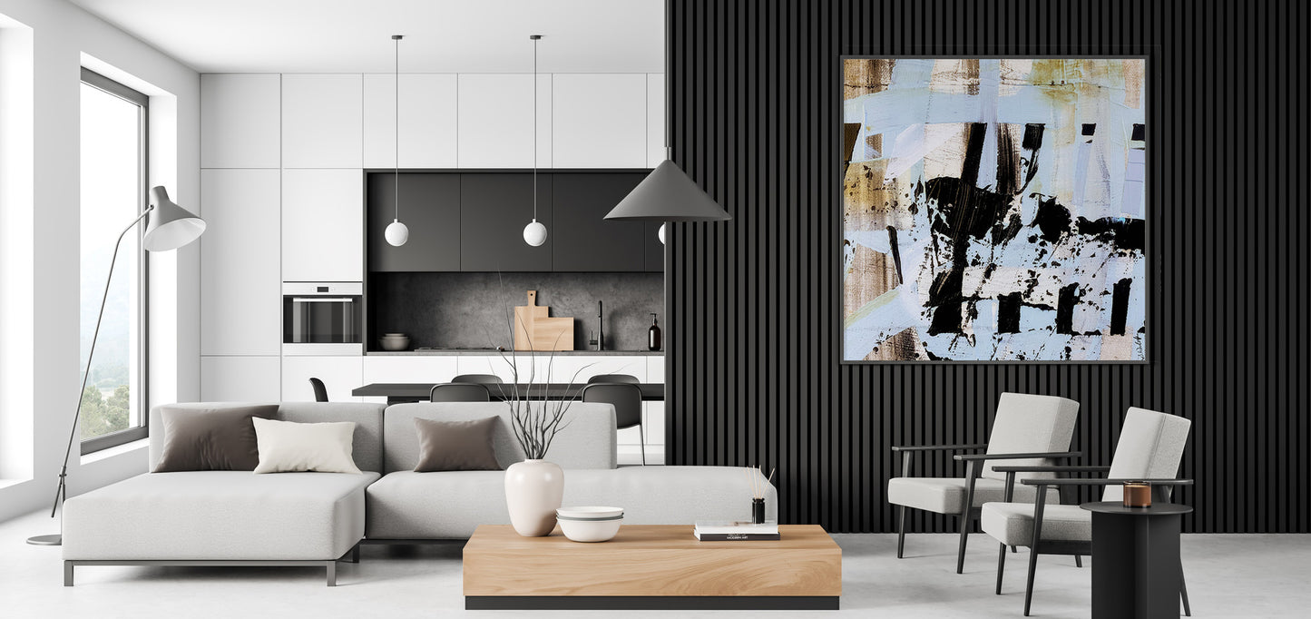 "Ladies Lunch" | Black Framed Art Print