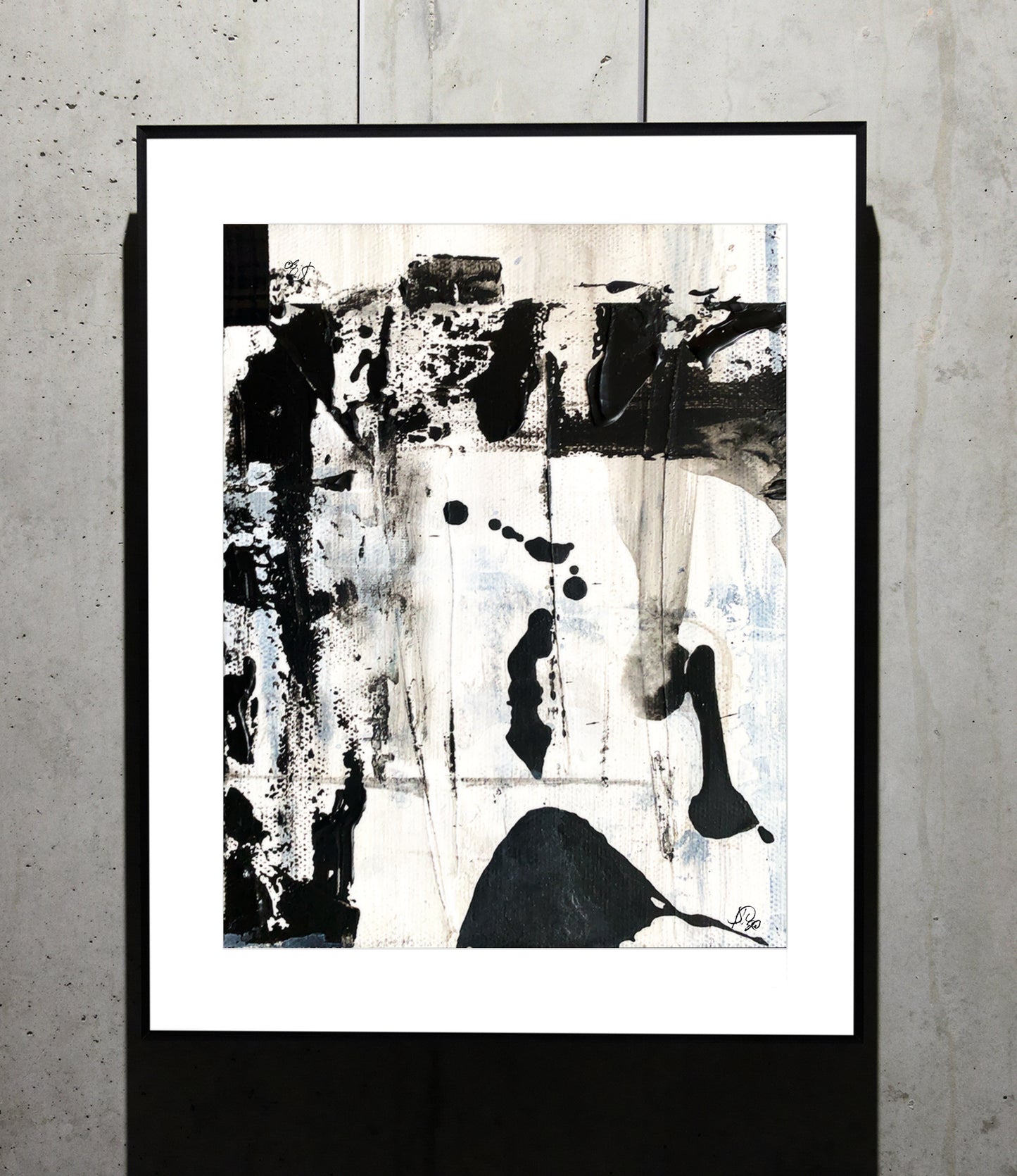 STEIN I | Black & White Framed Print