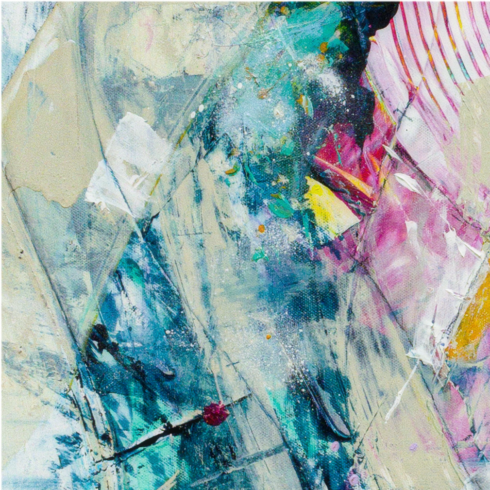 "Confetti Gutz" Framed Graphic Art Print on Paper