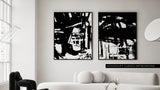 BLKWHTIII|Large Black & White Wall Art
