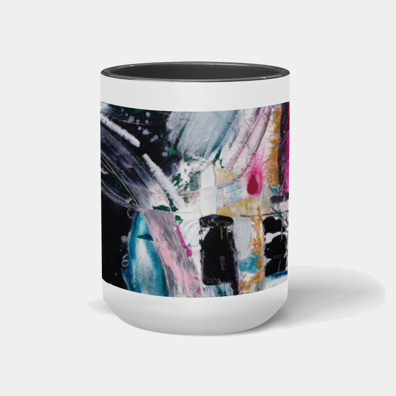 PIECES of BLUE| Custom Abstract Accent Mugs
