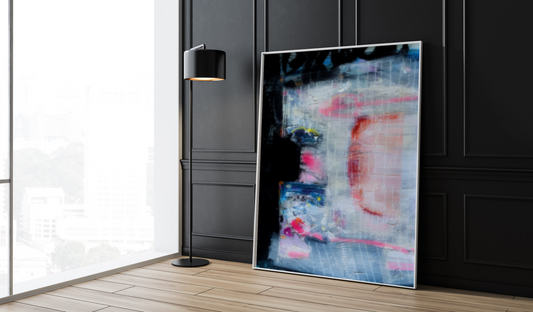 UNTITLED VK7S|Black Framed Abstract Art