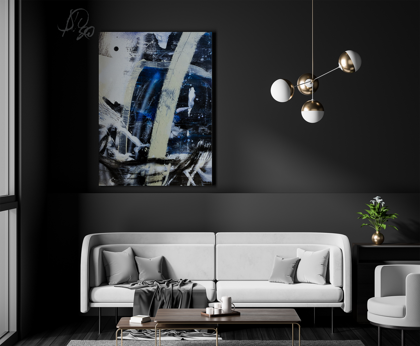 "UNTITLED" FRAMED WALL ART | Black Framed Wall Art