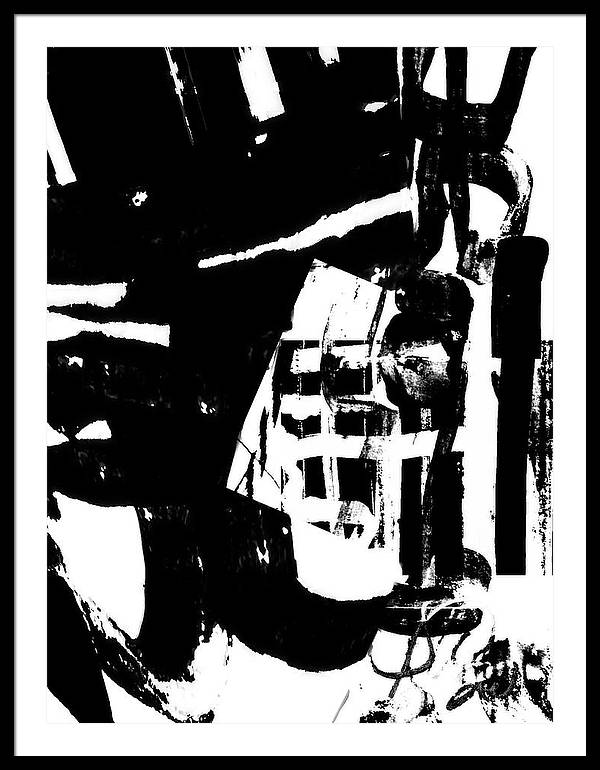 BLKWHT1|Black & White Framed Print
