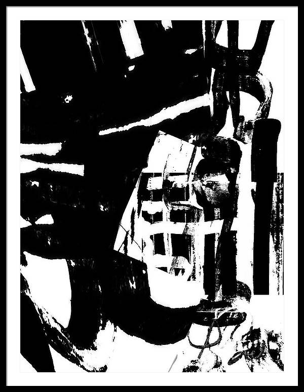 BLKWHT1|Black & White Framed Print