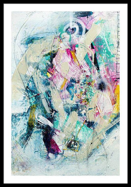 "Confetti Gutz" Framed Graphic Art Print on Paper